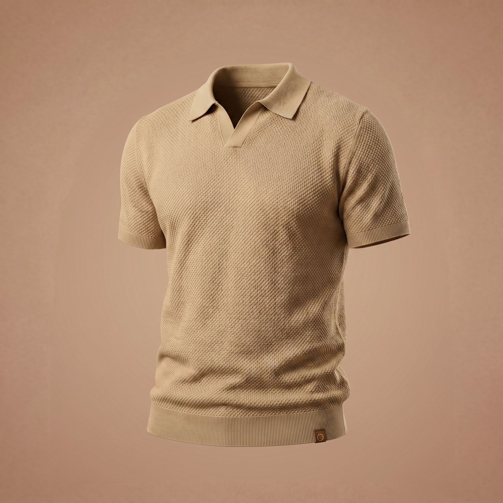 Polo Capri em Malha Texturizada