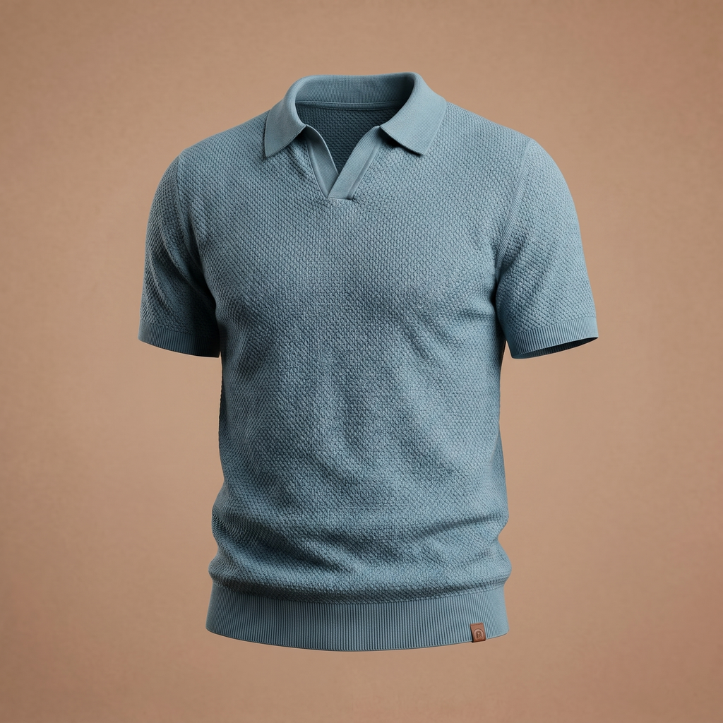 Polo Capri em Malha Texturizada