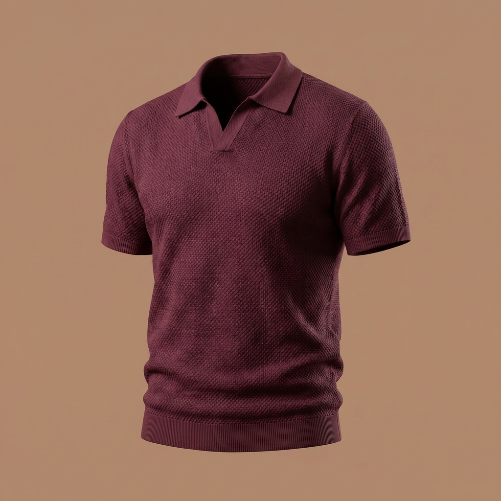 Polo Capri em Malha Texturizada