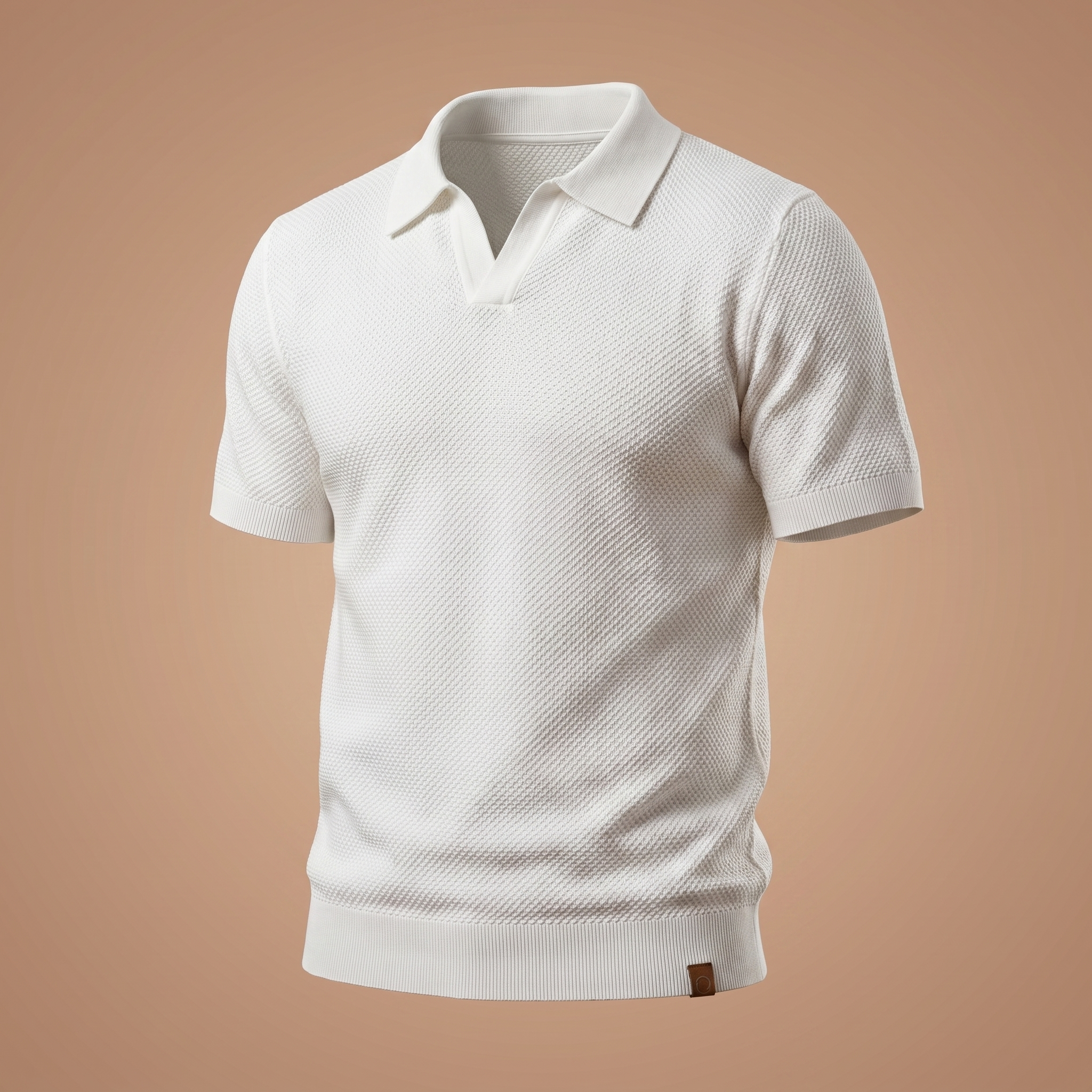 Polo Capri em Malha Texturizada