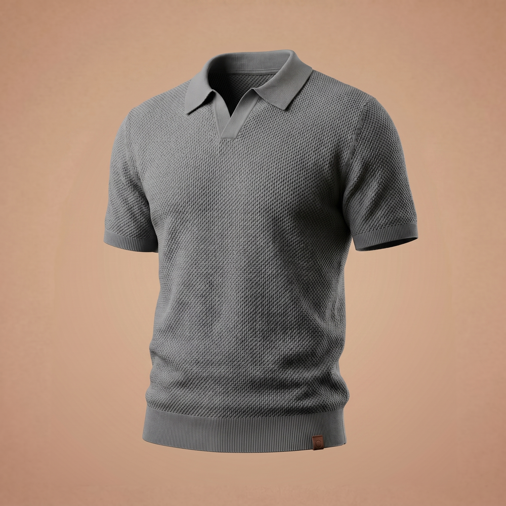 Polo Capri em Malha Texturizada